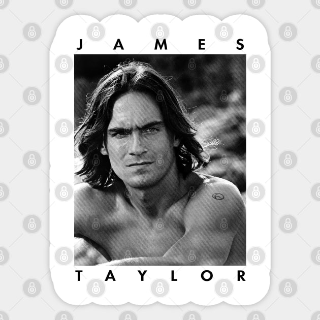 James Taylor - Portrait Sticker by TheAnchovyman